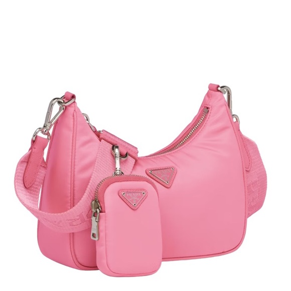 Authentic Prada Re-Edition 2005 Re-Nylon Shoulder/Crossbody Bag in Begonia Pink - Picture 3 of 12